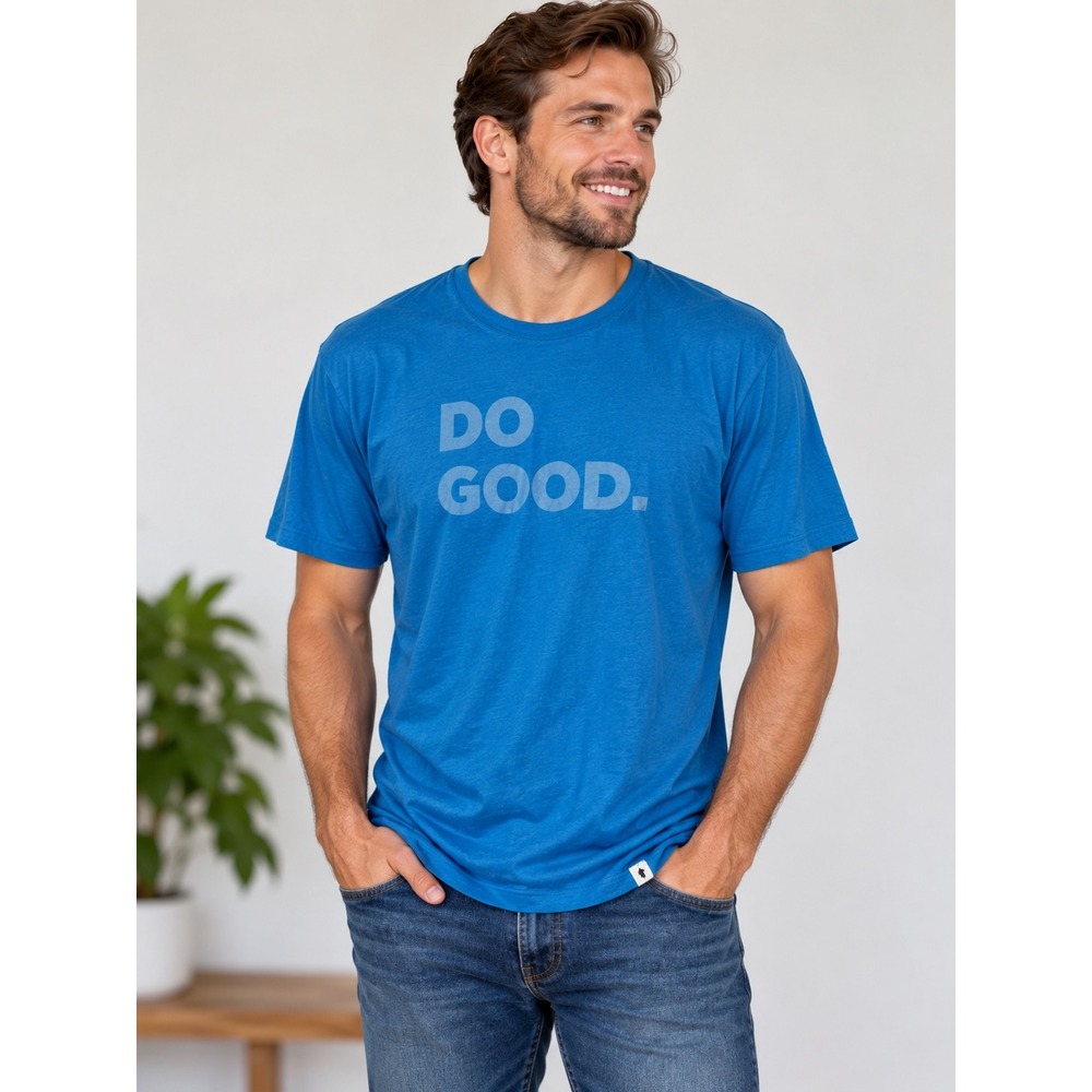 Cotopaxi Do Good T-Shirt Blue Heather Mens XL